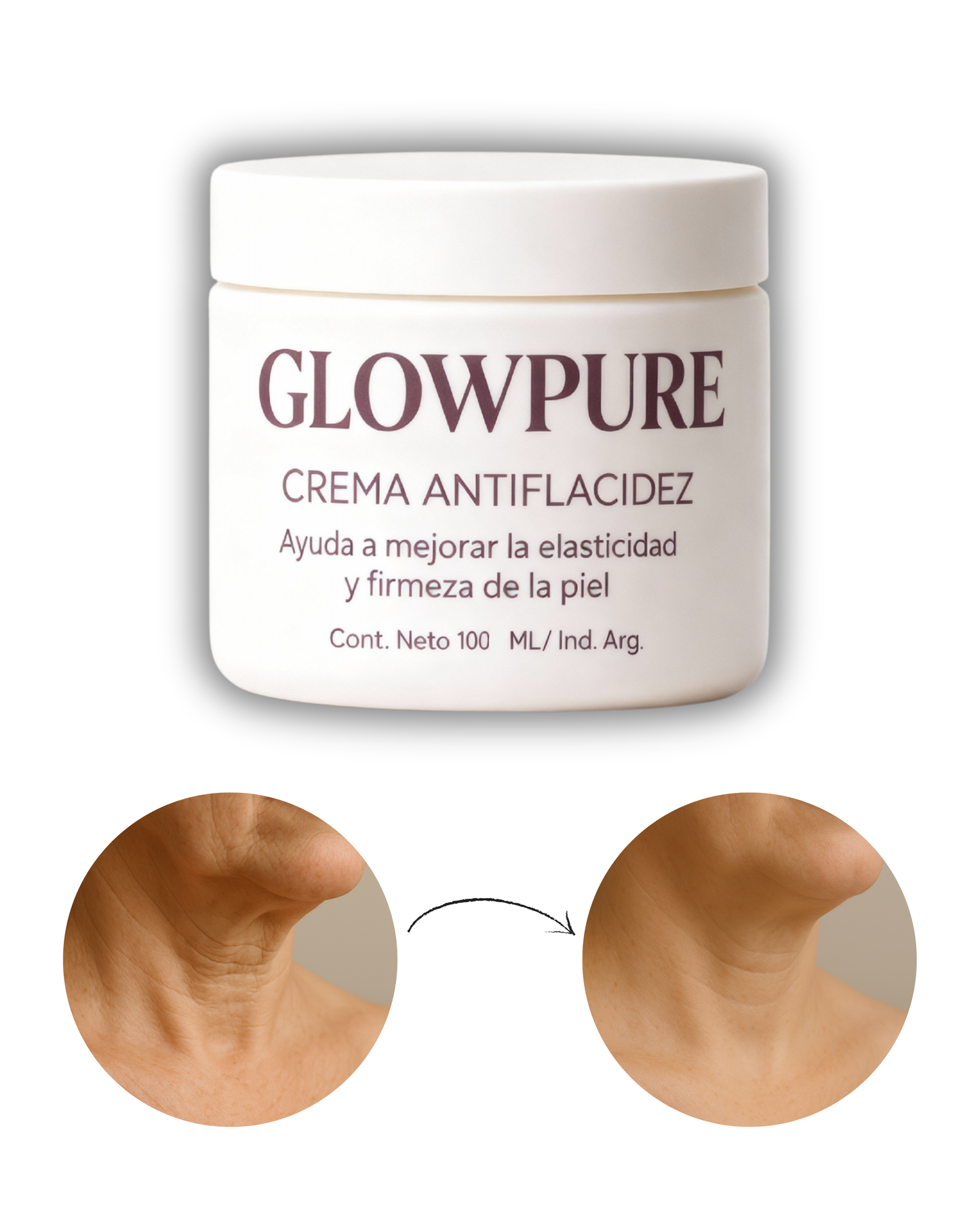 Crema Anti Patas de Gallo y Líneas de Expresión GlowPure